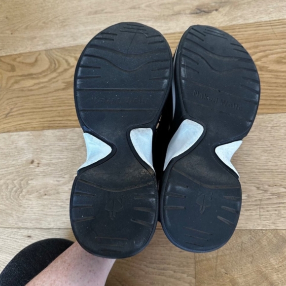 Naked Wolfe Style Track Platform Sneakers in Black & white - Picture 3 of 6